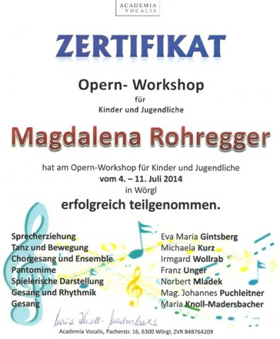 urkunde magdalena  opern-workshop 2014